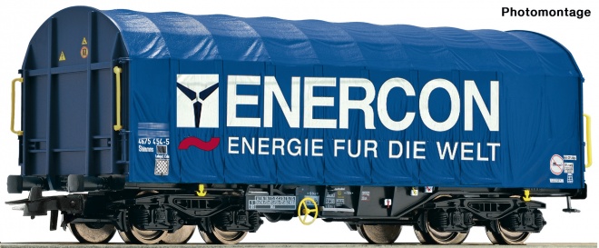 Slide tarpaulin car Enercon<br /><a href='images/pictures/Roco/Roco-76448.jpg' target='_blank'>Full size image</a>